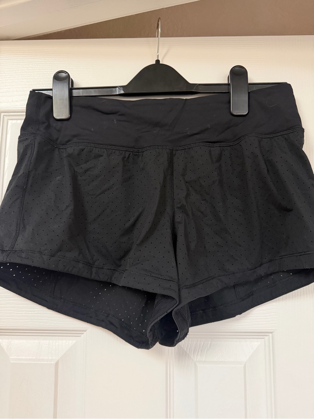 lululemon athletica Black Perforated Athletic Shorts